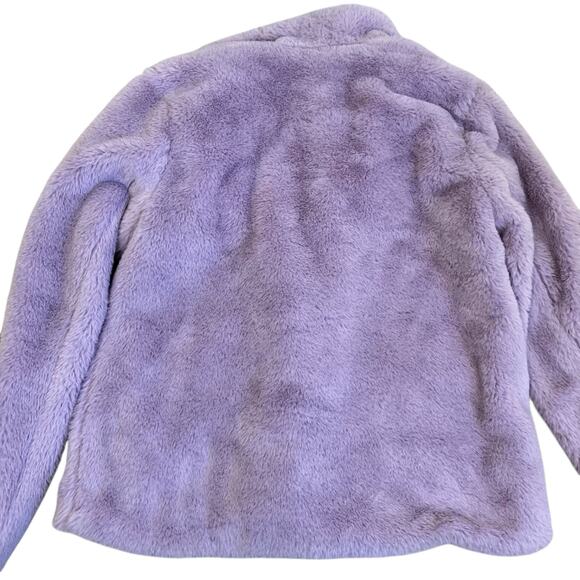 LEITH Sz XS Fur-Fect Fuzzy Faux Fur Jacket in Lavender Cute Elegant Warm - Picture 12 of 16